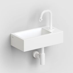 Clou Flush umywalka 36x18 cm prostokątna ścienna-nablatowa biała CL/03.02030