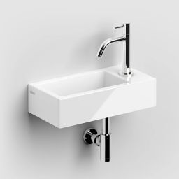 Clou Flush umywalka 36x18 cm prostokątna ścienna-nablatowa biała CL/03.03030