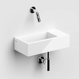 Clou Flush umywalka 36x18 cm prostokątna ścienna-nablatowa biała CL/03.03031