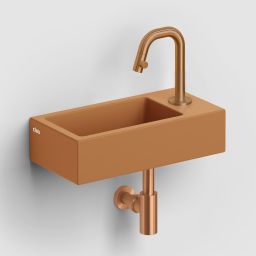 Clou Flush umywalka 36x18 cm prostokątna ścienna-nablatowa piaskowa CL/03.36030