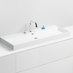 Clou New Wash Me umywalka 110x42 cm prostokątna ścienna-nablatowa biała CL/02.01438