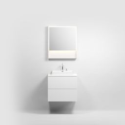 Clou New Wash Me umywalka 50x42 cm prostokątna ścienna-nablatowa biała CL/02.01430