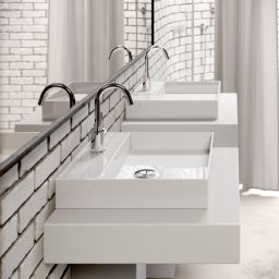 Clou New Wash Me umywalka 50x42 cm prostokątna ścienna-nablatowa biała CL/02.01430