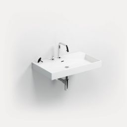 Clou New Wash Me umywalka 70x42 cm prostokątna ścienna-nablatowa biała CL/02.01432
