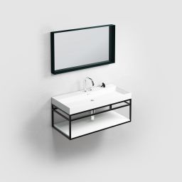 Clou New Wash Me umywalka 90x42 cm prostokątna ścienna-nablatowa biała CL/02.01434