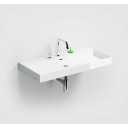 Clou New Wash Me umywalka 90x42 cm prostokątna ścienna-nablatowa biała CL/02.01434