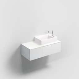 Clou Flush umywalka 60x42 cm prostokątna ścienna-nablatowa biała CL/02.13020