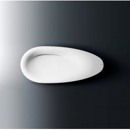 Clou First umywalka 84x38 cm owalna nablatowa biała CL/02.27011