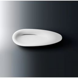 Clou First umywalka 84x38 cm owalna nablatowa biała CL/02.27011