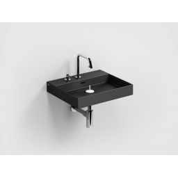 Clou New Wash Me umywalka 50x42 cm prostokątna ścienna-nablatowa czarna CL/02.30430