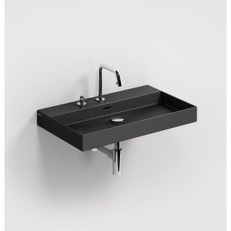 Clou New Wash Me umywalka 70x42 cm prostokątna ścienna-nablatowa czarna CL/02.30432