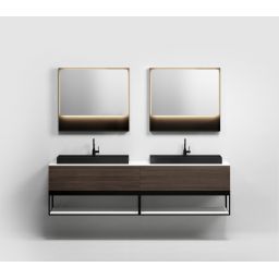 Clou New Wash Me umywalka 90x42 cm prostokątna ścienna-nablatowa czarna CL/02.30434