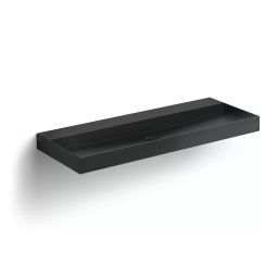 Clou New Wash Me umywalka 110x42 cm prostokątna ścienna-nablatowa czarna CL/02.30438