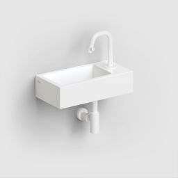 Clou Flush umywalka 36x18 cm prostokątna ścienna-nablatowa biała CL/03.02030