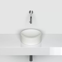 Clou Vale umywalka 22x22 cm okrągła nablatowa biała CL/03.02164