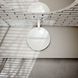 Clou Vale umywalka 22x22 cm okrągła nablatowa biała CL/03.02164