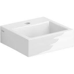 Clou Flush umywalka 28x27 cm prostokątna ścienna-nablatowa biała CL/03.03010