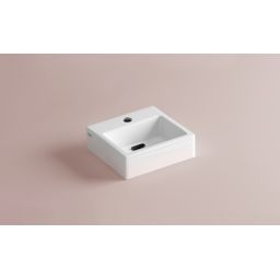 Clou Flush umywalka 28x27 cm prostokątna ścienna-nablatowa biała CL/03.03010