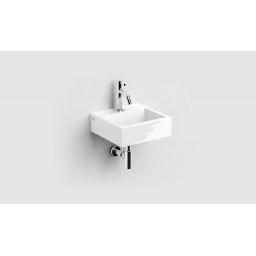 Clou Flush umywalka 28x27 cm prostokątna ścienna-nablatowa biała CL/03.03010