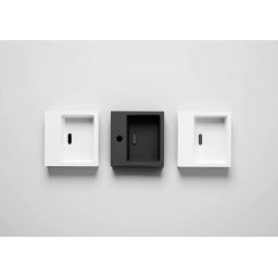 Clou Flush umywalka 28x27 cm prostokątna ścienna-nablatowa biała CL/03.03011