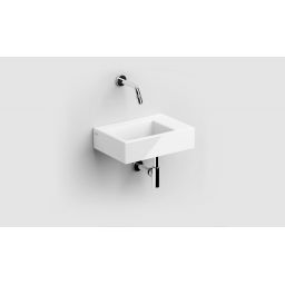 Clou Flush umywalka 36x24,5 cm prostokątna ścienna-nablatowa biała CL/03.03021
