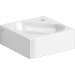 Clou Flush umywalka 27x27 cm kwadratowa ścienna-nablatowa biała CL/03.03050