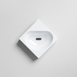 Clou Flush umywalka 27x27 cm kwadratowa ścienna-nablatowa biała CL/03.03051