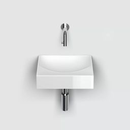 Clou Vale umywalka 28x19 cm prostokątna ścienna-nablatowa biała CL/03.03160