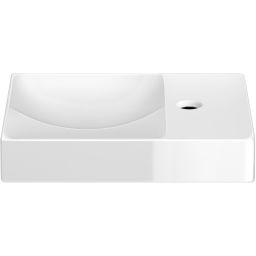 Clou Vale umywalka 38x19 cm prostokątna ścienna-nablatowa biała CL/03.03161.01.R