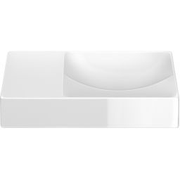 Clou Vale umywalka 38x19 cm prostokątna ścienna-nablatowa biała CL/03.03161.L