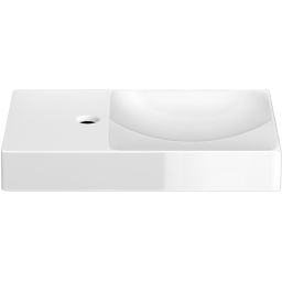 Clou Vale umywalka 45x19 cm prostokątna ścienna-nablatowa biała CL/03.03162.01.L