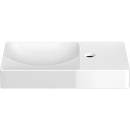 Clou Vale umywalka 45x19 cm prostokątna ścienna-nablatowa biała CL/03.03162.01.R