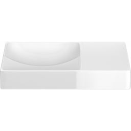 Clou Vale umywalka 45x19 cm prostokątna ścienna-nablatowa biała CL/03.03162.R