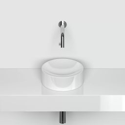 Clou Vale umywalka 22x22 cm okrągła nablatowa biała CL/03.03164