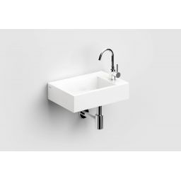 Clou Flush umywalka 42,5x29 cm prostokątna ścienna-nablatowa biała CL/03.03220