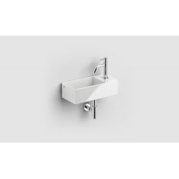 Clou New Flush umywalka 35x18 cm prostokątna ścienna-nablatowa biała CL/03.03430.01
