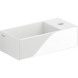 Clou New Flush umywalka 35x18 cm prostokątna ścienna-nablatowa biała CL/03.03430.01