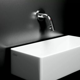 Clou New Flush umywalka 38x18 cm prostokątna ścienna-nablatowa biała CL/03.03431