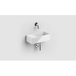 Clou New Flush umywalka 35x18 cm prostokątna ścienna-nablatowa biała CL/03.03432