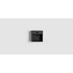 Clou Flush umywalka 28x27 cm prostokątna ścienna-nablatowa czarna CL/03.12010