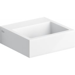 Clou Flush umywalka 28x27 cm prostokątna ścienna-nablatowa biała CL/03.13011
