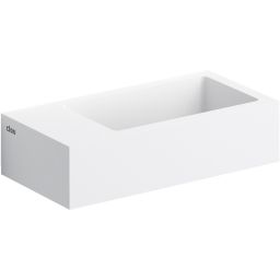 Clou Flush umywalka 36x18 cm prostokątna ścienna-nablatowa biała CL/03.13032