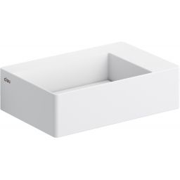 Clou New Flush umywalka 35,5x24,5 cm prostokątna ścienna-nablatowa biała CL/03.13420.02