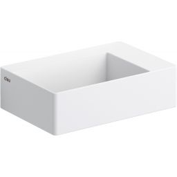 Clou New Flush umywalka 35,5x24,5 cm prostokątna ścienna-nablatowa biała CL/03.13420