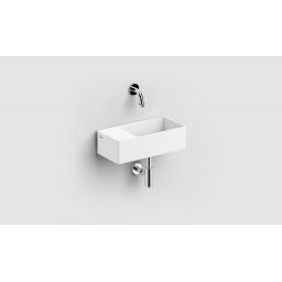 Clou New Flush umywalka 35x18 cm prostokątna ścienna-nablatowa biała CL/03.13432