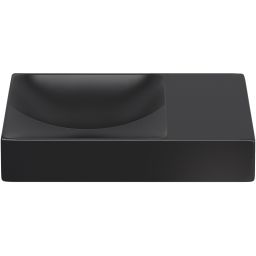 Clou Vale umywalka 38x19 cm prostokątna ścienna-nablatowa czarna CL/03.30161.R