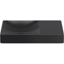 Clou Vale umywalka 45x19 cm prostokątna ścienna-nablatowa czarna CL/03.30162.R