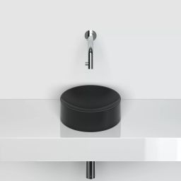 Clou Vale umywalka 22x22 cm okrągła nablatowa czarna CL/03.30164
