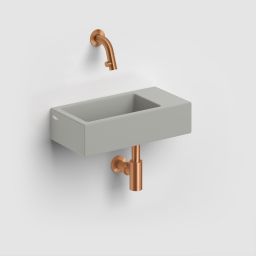 Clou Flush umywalka 36x18 cm prostokątna ścienna-nablatowa szara CL/03.32031