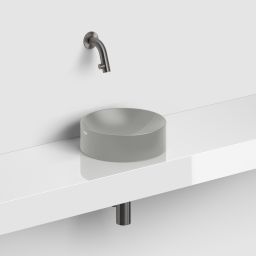 Clou Vale umywalka 22x22 cm okrągła nablatowa szara CL/03.32164